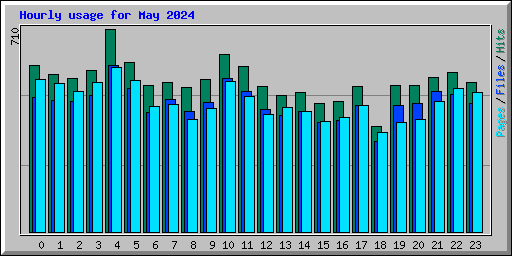 Hourly usage for May 2024