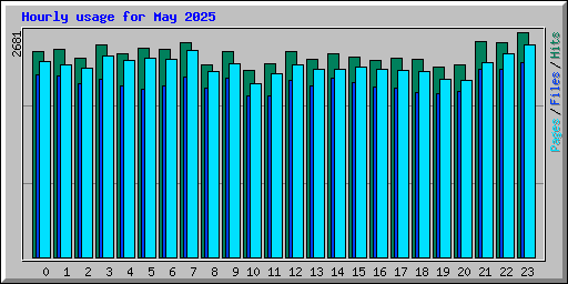 Hourly usage for May 2025