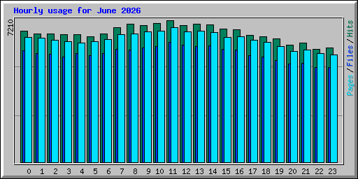 Hourly usage for June 2026